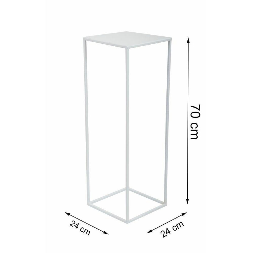 Flower stand 70x24 cm white