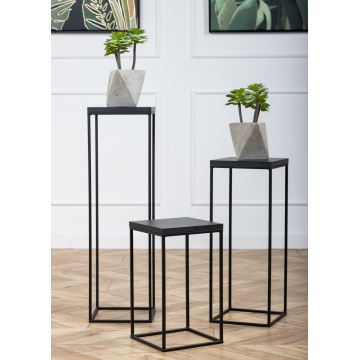 Flower stand BASICLOFT 60x24 black