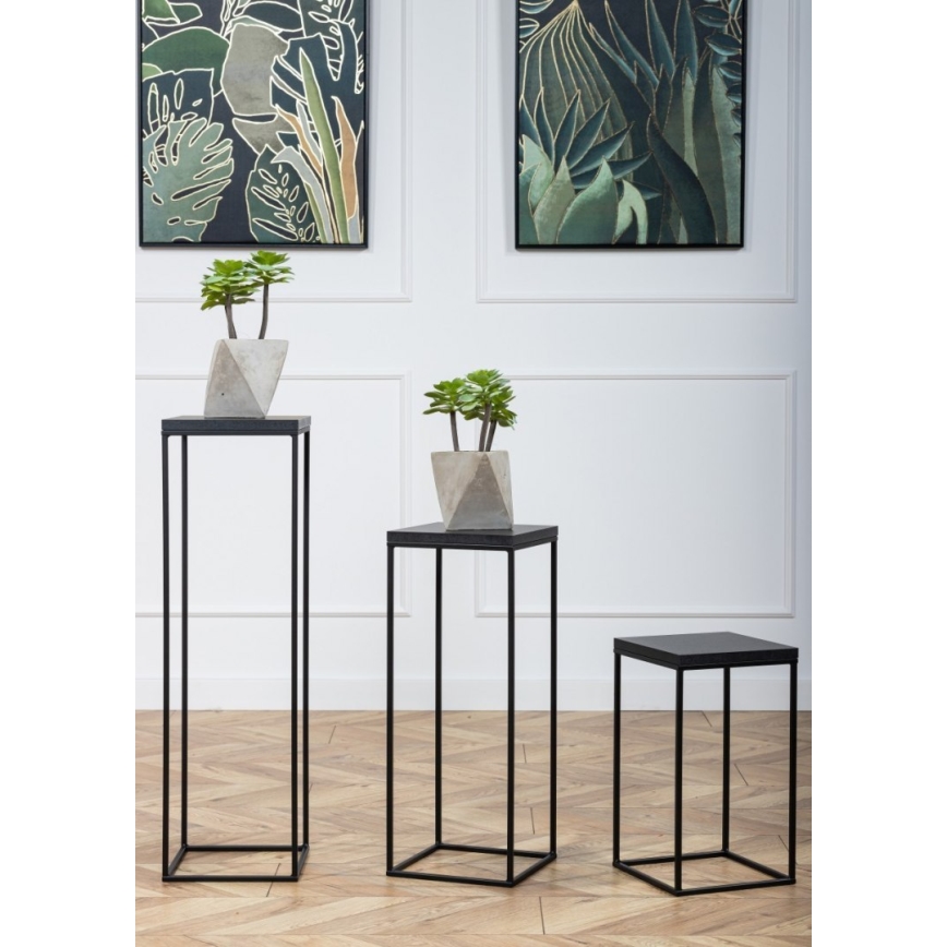 Flower stand BASICLOFT 60x24 black