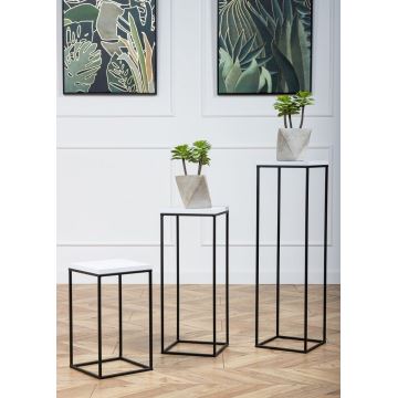 Flower stand BASICLOFT 60x24 black/white