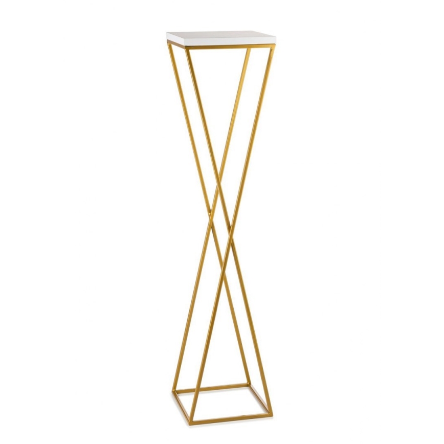 Flower stand LOFT 100x24 cm gold/white