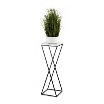 Flower stand LOFT 70x24 cm black/white