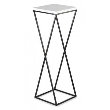 Flower stand LOFT 70x24 cm black/white