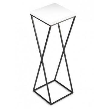 Flower stand LOFT 70x24 cm black/white