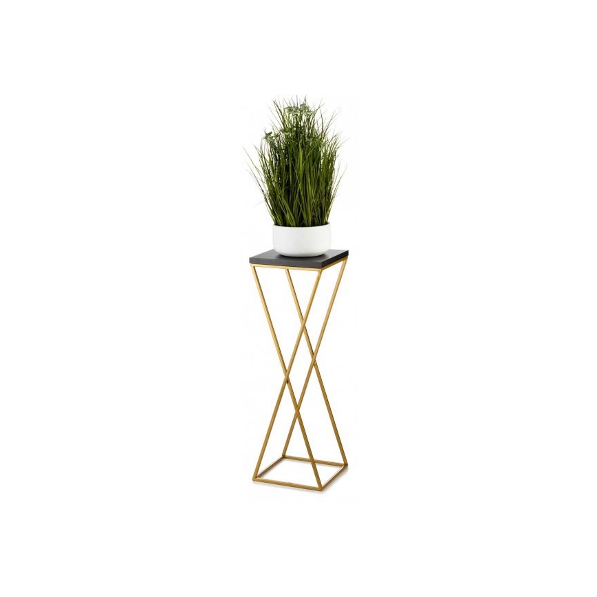 Flower stand LOFT 70x24 cm gold/black