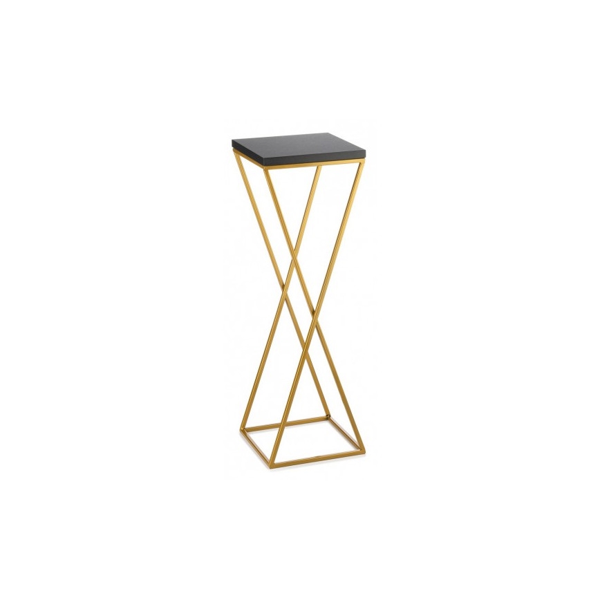 Flower stand LOFT 70x24 cm gold/black