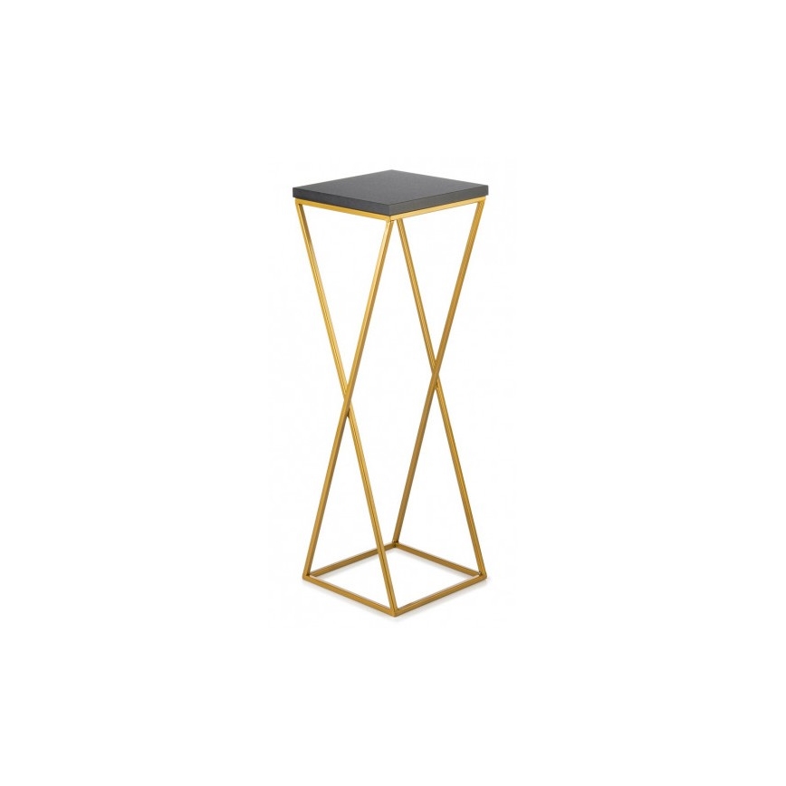 Flower stand LOFT 70x24 cm gold/black