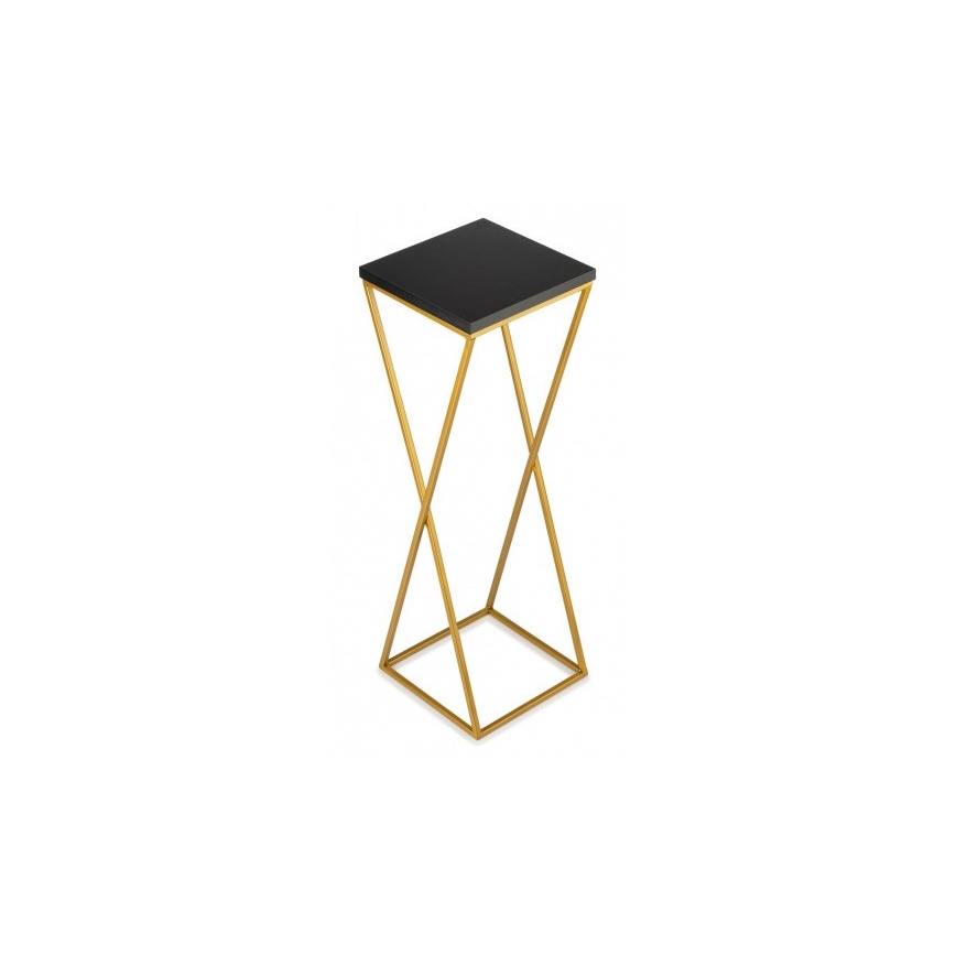 Flower stand LOFT 70x24 cm gold/black