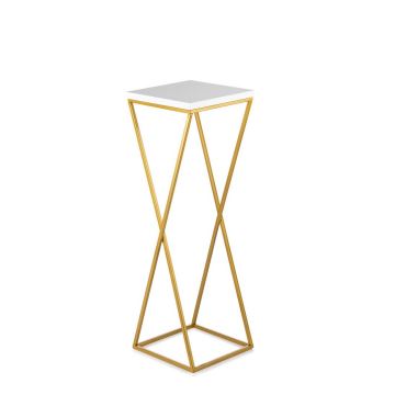 Flower stand LOFT 70x24 cm gold/white