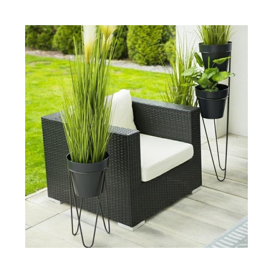 Flowerpot stand LOFT 50x30 cm black