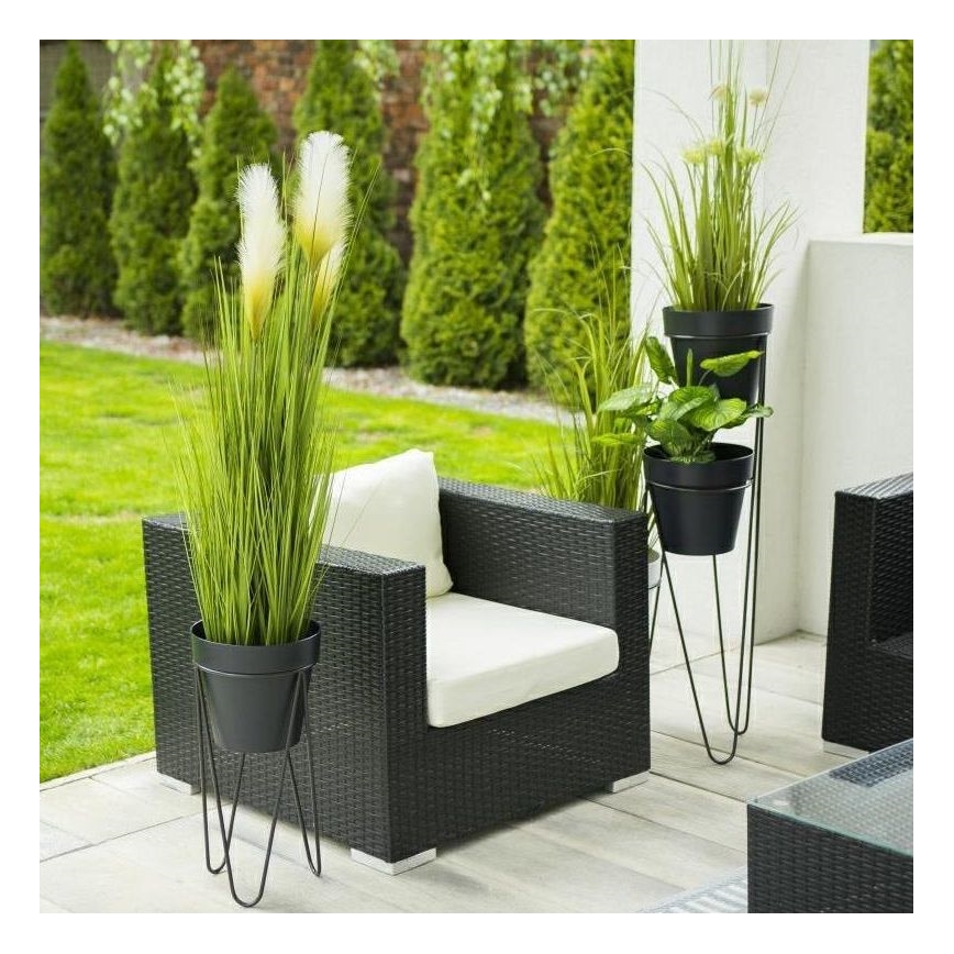 Flowerpot stand LOFT 50x30 cm black