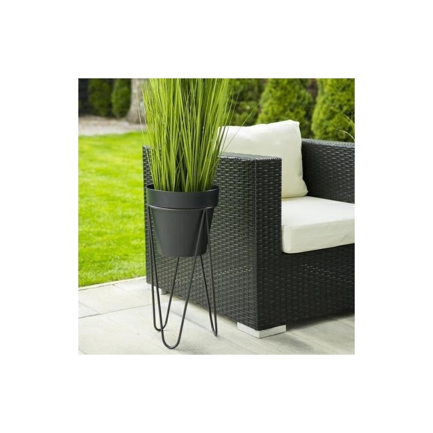 Flowerpot stand LOFT 50x30 cm black