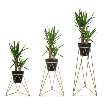 Flowerpot stand TRIANGL 40x45 cm gold