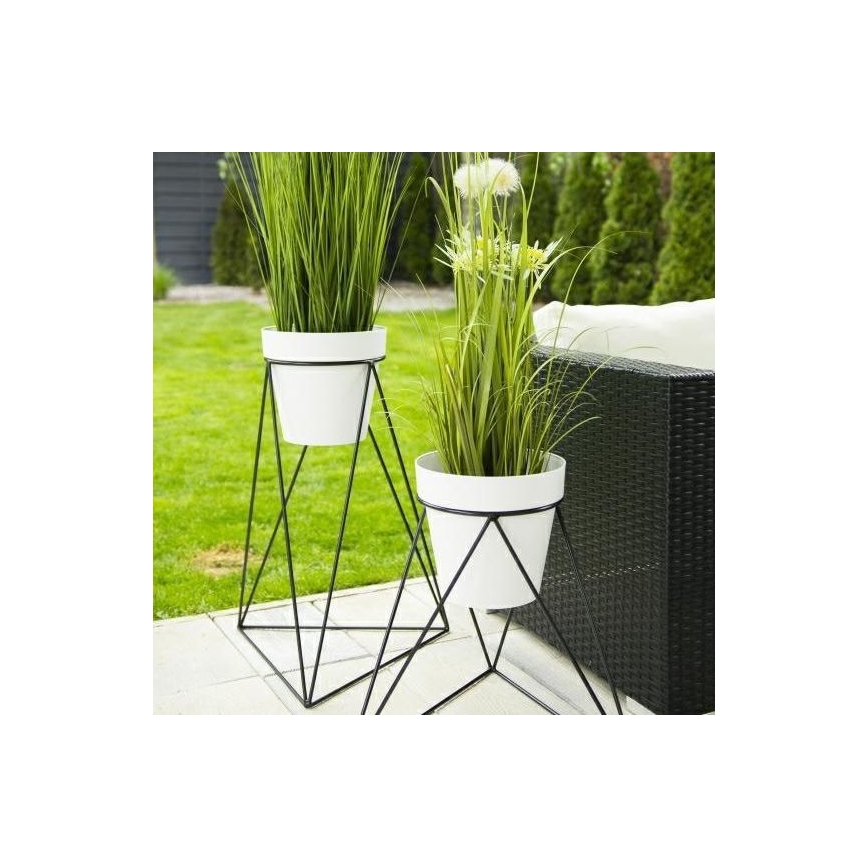 Flowerpot stand TRIANGL 60x45 cm black