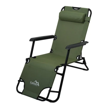 Folding adjustable chair green/black