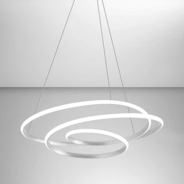 Gea Luce DIVA S G TITANIO - LED Dimmable chandelier on a string DIVA LED/44W/230V grey