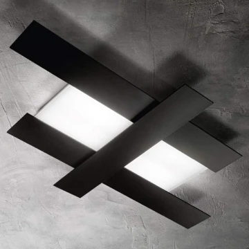 Gea Luce DOHA P G N - LED Ceiling light DOHA LED/50W/230V 104 cm black