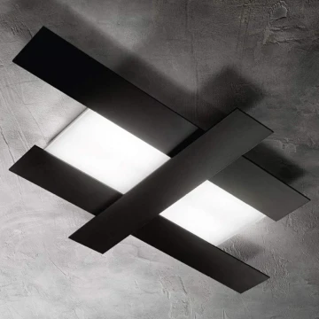 Gea Luce DOHA P M N - LED Ceiling light DOHA LED/40W/230V 84 cm black