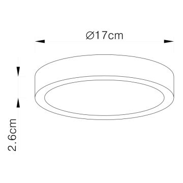 Globo - LED Dimmable ceiling light LED/22W/230V