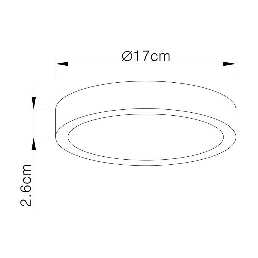 Globo - LED Dimmable ceiling light LED/22W/230V