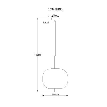 Globo - Chandelier on a string 1xE14/40W/230V chrome