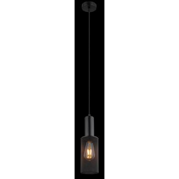 Globo - Chandelier on a string 1xE27/60W/230V black