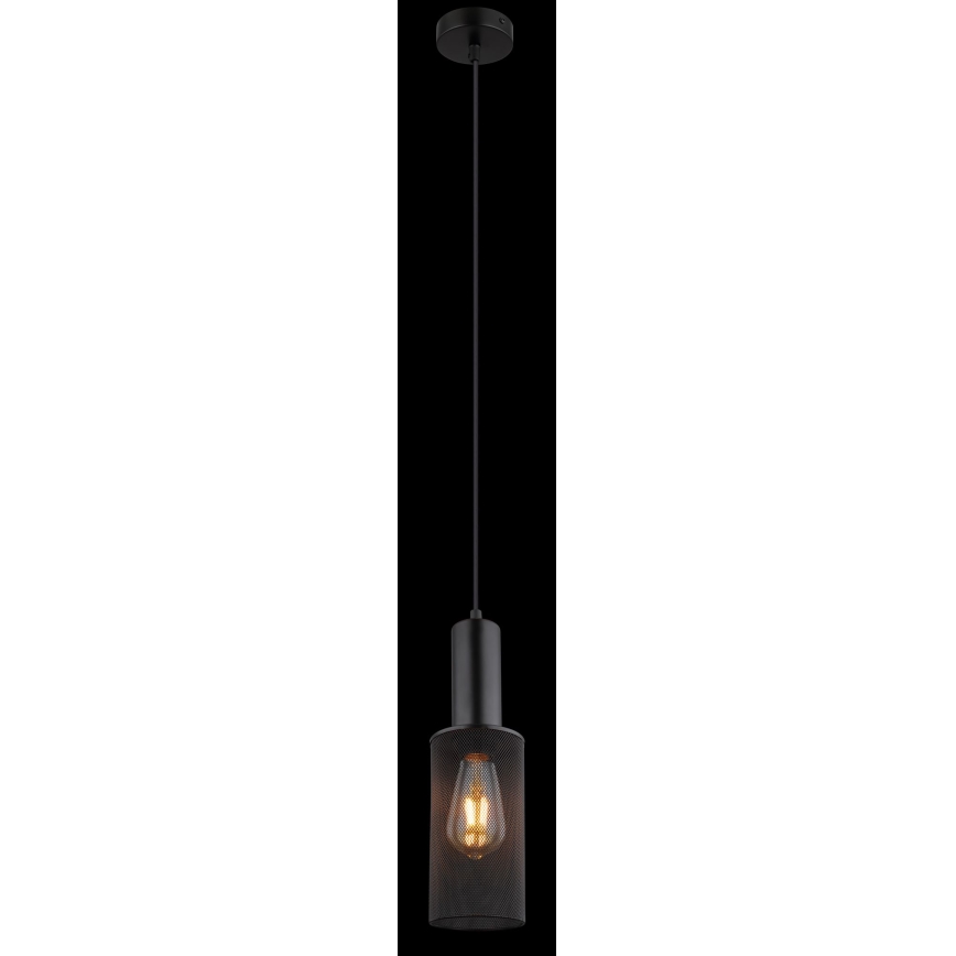 Globo - Chandelier on a string 1xE27/60W/230V black