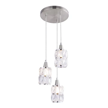 Globo 15760-3 - Crystal chandelier on a string WOLLI 3xE14/40W/230V