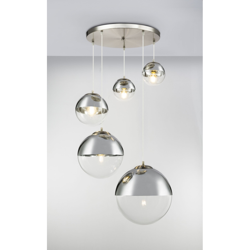 Globo - Chandelier on a string 5xE27/60W/230V d. 65 cm