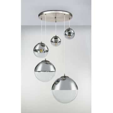 Globo - Chandelier on a string 5xE27/60W/230V d. 65 cm