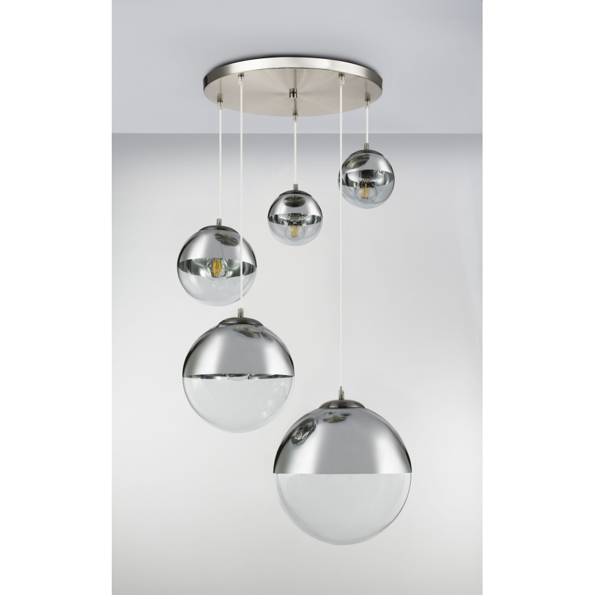 Globo - Chandelier on a string 5xE27/60W/230V d. 65 cm