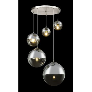 Globo - Chandelier on a string 5xE27/60W/230V d. 65 cm