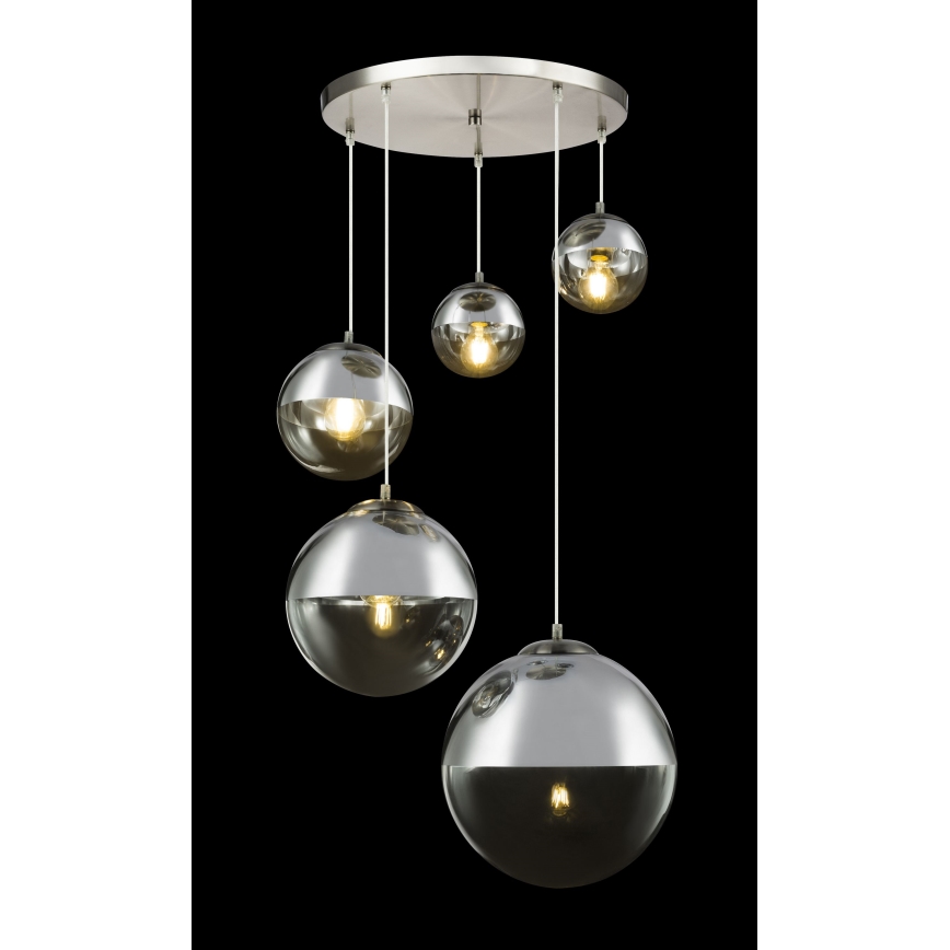 Globo - Chandelier on a string 5xE27/60W/230V d. 65 cm