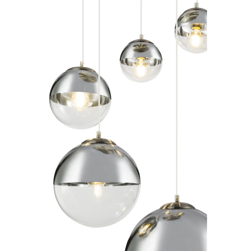 Globo - Chandelier on a string 5xE27/60W/230V d. 65 cm