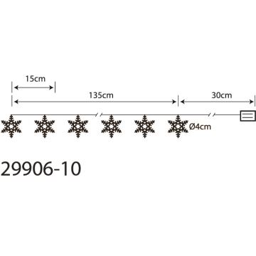 Globo 29906-10 - LED Decorative chain 10xLED/0,03W/2xAA