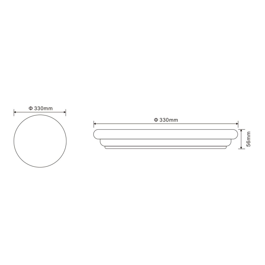 Globo - LED Outdoor ceiling light 1xLED/24W/230V IP54