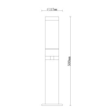 Globo - Outdoor lamp 1xE27/15W/230V IP44