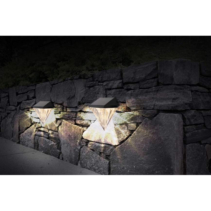 Globo - SET 2x LED Solar wall light LED/0,5W/3V IP44