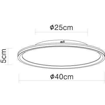 Globo - LED Ceiling light LED/39W/230V d. 40 cm