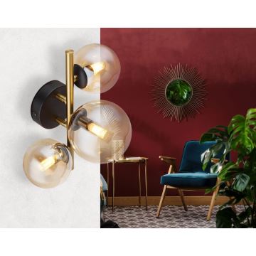 Globo - LED Surface-mounted chandelier 3xG9/3W/230V brass