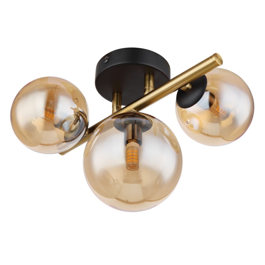 Globo - LED Surface-mounted chandelier 3xG9/3W/230V brass