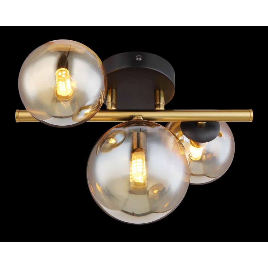 Globo - LED Surface-mounted chandelier 3xG9/3W/230V brass