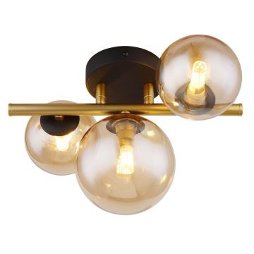 Globo - LED Surface-mounted chandelier 3xG9/3W/230V brass