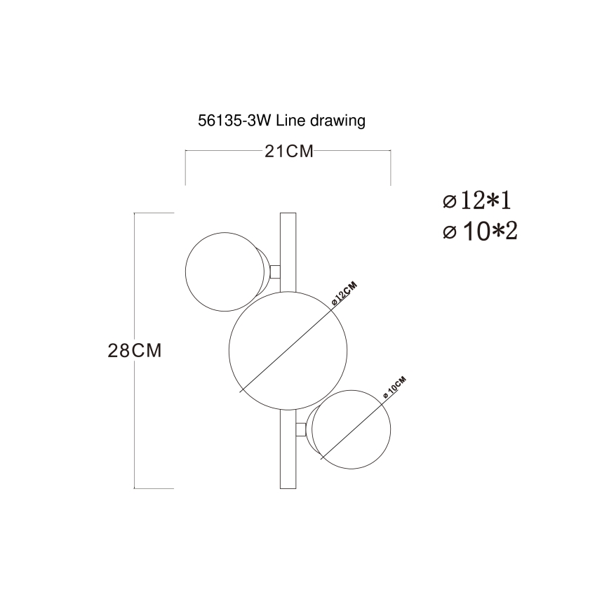 Globo - LED Surface-mounted chandelier 3xG9/3W/230V chrome