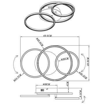 Globo - LED Ceiling light LED/30W/230V