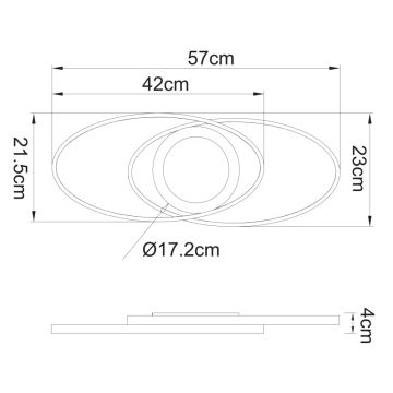 Globo - LED Ceiling light LED/24W/230V