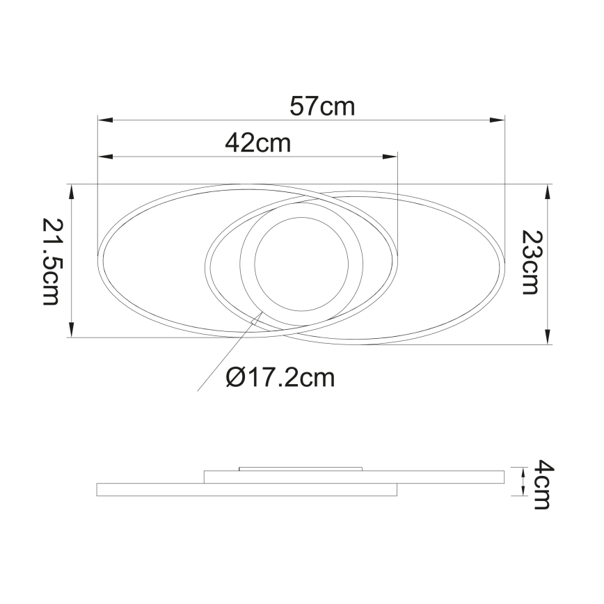 Globo - LED Ceiling light LED/24W/230V