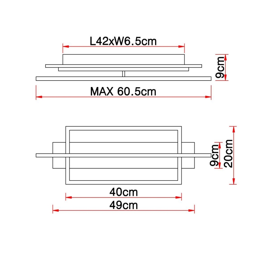 Globo - LED Ceiling light LED/28W/230V