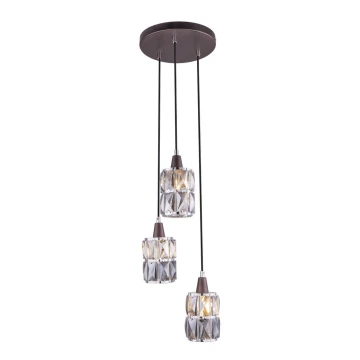 Globo - Crystal chandelier on a string 3xE14/40W/230V