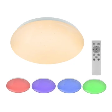 Globo - LED RGB Dimmable ceiling light 1xLED/12W/230V + 1xLED/3W + remote control